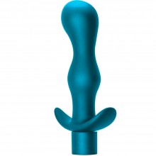 Анальный массажер с вибрацией на гибком ограничителе «Passion Aquamarine» из коллекции Spice It Up от Lola Toys, длина 11 см.