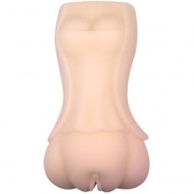 Ручной мастурбатор-вагина от компании Baile, цвет телесный, BM-009200K, из материала Силикон, коллекция Crazy Bull, длина 13.5 см., со скидкой