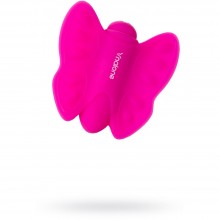 Силиконовый клиторальный стимулятор-бабочка «Nalone Madam», цвет розовый, VS-VR46, длина 5 см., со скидкой