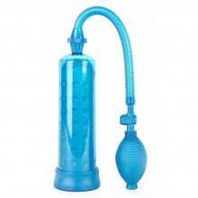 Классическая вакуумная помпа «Bubble Power Blue» из коллекции Shots Toys от Shots Media, цвет голубой, SHT140BLU, длина 21.5 см., со скидкой