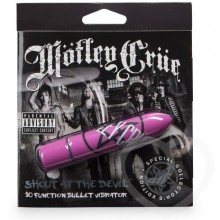 Стильная мультискоростная вибропуля «Shout at the Devil» от известной рок-группы Motley Crue, цвет розовый, Lovehoney 62459, длина 9.5 см.