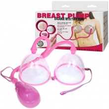 Вакуумная помпа для груди «Breast Pump» от компании Baile, цвет розовый, BI-014091, из материала Пластик АБС, диаметр 11.8 см., со скидкой