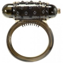 Эрекционное кольцо «Classic Smoke Cock Ring» с вибрациоей от компании Linx, цвет черный, ABS915-001