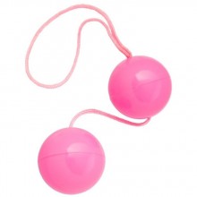 Классические вагинальные шарики «BI-BALLS», цвет розовый, ToyFa 885006-3, длина 20.5 см.