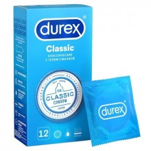 Классические презервативы «Durex Classic», упаковка 12 шт., из материала Латекс, 12 мл.