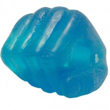 Эрекционное кольцо в виде кулачка «Hand Shaped Silicon Ring» от компании Dream Toys, цвет синий, 2k507cblu, из материала TPE, диаметр 2 см., со скидкой