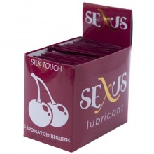 Набор из 50 пробников увлажняющей гель-смазки с ароматом вишни «Silk Touch Cherry» от Sexus Lubricant, объем 6 мл, 817013, из материала Водная основа, 6 мл.