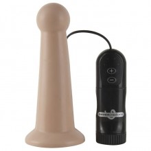 Анальный стимулятор с вибрацией «Probe Tip Uni Sex» от компании Gopaldas, цвет телесный, 15-99LFL BCD, длина 10.5 см.