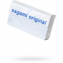 Ультратонкие презервативы «Sagami Original» с системой надевания QUICK, упаковка 6 шт, из материала Полиуретан, длина 19 см.