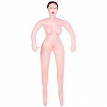 Надувная секс-кукла брюнетка с реалистичной головой из коллекции PLay Dolls-X от ToyFa, цвет телесный, 117017, 2 м.