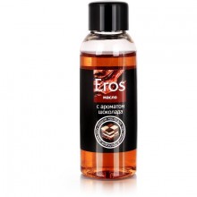 Масло для эротического массажа «Eros Tasty» с ароматом шоколада от лаборатории Биоритм, объем 50 мл, LB-13007, 50 мл.