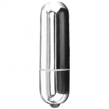 Классическая вибропуля «Mini Vibe» от компании Baile, цвет серебристый, BI-014059A-silver, длина 6.2 см.