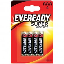 Батарейки «Eveready Super R03» типа AAA, упаковка 4 шт, 639608, бренд Energizer, 4 мл., со скидкой