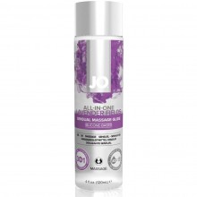 Массажный гель «All-in-One Massage Oil Lavender Fields» с ароматом лаванды от компании System JO, 120 мл.