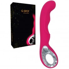 Роскошный вагинальный вибратор «G-Spot» для массажа точки G, цвет розовый, RestArt RA-300, длина 20.5 см., со скидкой