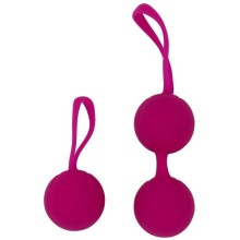 Набор для тренировки вагинальных мышц «Kegel Balls» от компании RestArt, цвет розовый, RA-302, длина 13.5 см.