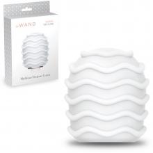 Текстурированная насадка «Spiral» для массажера Le Wand, цвет белый, LW-002, из материала TPE, со скидкой