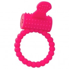 Силиконовое виброкольцо из серии A-Toys от компании ToyFa, цвет розовый, 769005