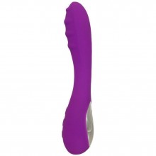 Женский вагинальный вибромассажер с нагревом «Capella» из натурального силикона от компании RestArt, цвет фиолетовый, RA-315, длина 19 см., со скидкой