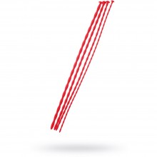 Набор уретральных зондов из коллекции Black & Red от компании ToyFa, 4 штуки, цвет красный, 901406-9, из материала Силикон, длина 30 см., со скидкой
