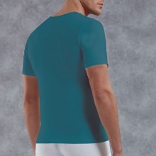 Мужская футболка с V-образным вырезом и коротким рукавом от компании Doreanse, цвет зеленый, размер L, DOR2820-GRN-L
