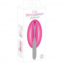 Вибростимулятор для клитора «Clit Stimulation Deluxe» от компании You 2 Toys, цвет розовый, 5919200000, бренд Orion, длина 16.5 см.