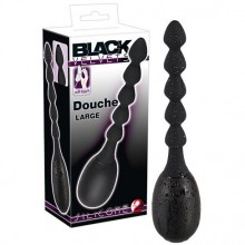 Анальный душ с насадкой-елочкой «Douche Big» из серии Black Velvets от You 2 Toys, цвет черный, 5145430000, из материала Силикон, длина 30 см.