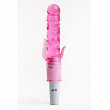 Массажер для женщин с двумя отростками для стимуляции от компании 4sexdream, цвет розовый, 47472-MM, из материала TPR, длина 21 см.