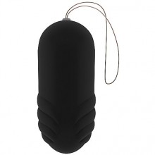 Виброяйцо «Angel Black» из коллекции MJUZE Infinity, цвет черный, SH-MJU006BLK, бренд Shots Media, из материала Пластик АБС, длина 8 см., со скидкой