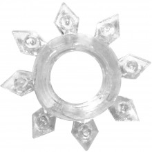 Эрекционное кольцо «Gear» из коллекции Lola Rings, цвет прозрачный, 0112-20Lola, из материала TPR, длина 4.5 см.