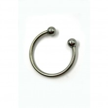 Металлическое кольцо для головки полового члена от Kanikule, цвет серебристый, KL-CK005, длина 4 см.