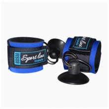 Неопреновые наручники с присосками для БДСМ Игр от компании СКВизит, цвет синий, размер OS, 7050-5 BX SIT, бренд СК-Визит, One Size (Р 42-48), со скидкой