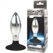 Металлическая втулка для ношения с силиконовым основанием от компании Iron Love, цвет серебристый, il-28007-slv, длина 10 см.