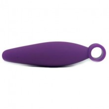 Анальная пробка «Climax Anal Finger Plug» с кольцом для пальца от компании Topco Sales, цвет фиолетовый, TS1070206, из материала Силикон, длина 9 см.