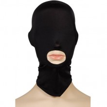 Закрытая маска-шлем на голову от компании Пикантные Штучки, цвет черный, размер OS, DP448, из материала Полиэстер, One Size (Р 42-48), со скидкой