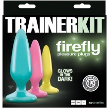 Набор анальных пробок «Firefly - Trainer Kit - Multicolor» от компании NS Novelties, цвет мульти, NSN-0473-01, из материала TPE, коллекция Firefly Pleasure, со скидкой