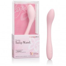 Вибромассажер-тюльпан для женщин «Inspire Vibrating Tulip Wand» от компании California Exotic Novelties, цвет розовый, SE-4812-10-3, бренд CalExotics, длина 21.5 см.
