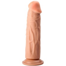 Фаллоимитатор-реалистик на присоске от компании Биоклон, цвет телесный, 107400, бренд LoveToy А-Полимер, из материала ПВХ, длина 18.8 см.