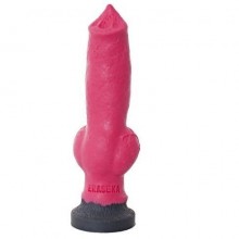 Зоо фаллоимитатор собаки «Акита» от компании Erasexa, цвет розовый, zoo8, длина 25 см.