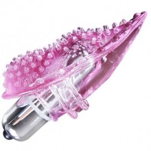 Клиторальный стимулятор «Finger Vibrator» на палец от компании Baile, цвет розовый, BI-014102, длина 11.5 см.
