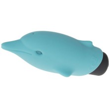 Вагинальный мини-вибратор в форме дельфина «Lastic Pocket Dolphin», цвет голубой, Adrien Lastic 30585, длина 7.5 см.