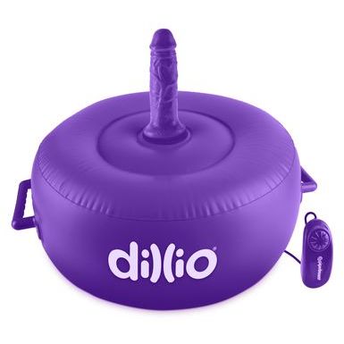Виброподушка и два фаллоимитатора из серии Dillio от компании PipeDream, цвет фиолетовый, 538112, со скидкой
