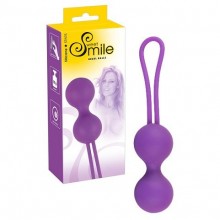 Шарики вагинальные с иликоновой петелькой из серии Smile от компании You 2 Toys, цвет фиолетовый, 5324010000, бренд Orion, длина 7 см.