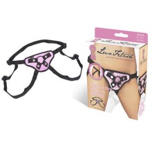 Универсальные трусики для страпона «Pretty in Pink Strap-On Harness» от компании Lux Fetish, диаметр 3.5 см.