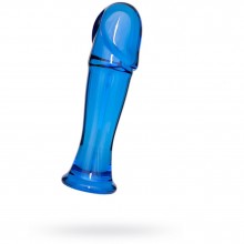 Стеклянная анальная втулка от компании Sexus Glass, цвет голубой, 912186, из материала стекло, длина 13.5 см.