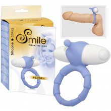 Эрекционное кольцо с вибропулей «Loop» из коллекции Smile от You 2 Toys, цвет голубой, 0571873, бренд Orion, длина 7 см.
