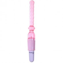 Тонкий вибратор для анальной стимуляции от компании Baile, цвет розовый, BI-010021R-0101, из материала ПВХ, длина 15 см.