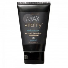 Крем для усиления потенции «Max Vitality» на основе травяной виагры от компании Classic Erotica, объем 60 мл, CE8524-02, цвет Черный, 60 мл.