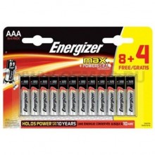 Батарейки «Max E92/AAA 1.5V» от Energizer, упаковка 12 шт, E300112203