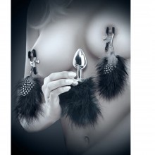  Feather Nipple Clamps and Butt Plug -           Fetish Fantasy Series  PipeDream,  , PD4467-23,  ,  12.7 .